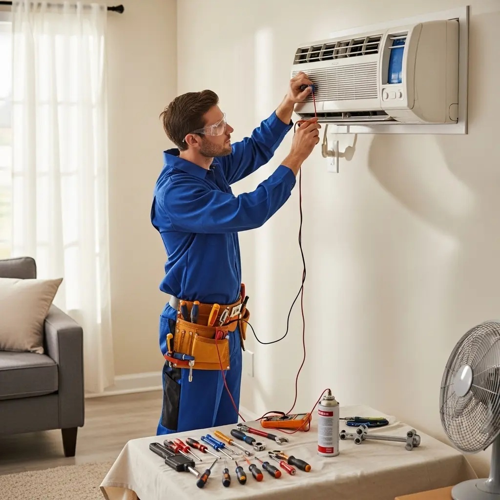Küçükçekmece Kumtel Kumtel klima gaz dolumu ve bakım – Enerji verimliliği artırıldı. - Teknik servis örneği